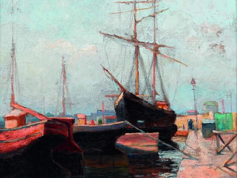1866-Wassily Wasilyevich Kandinsky - Porto di Odessa
